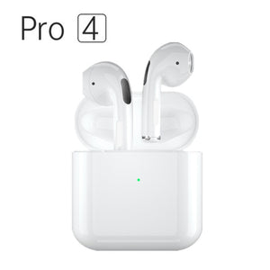 Mini Pro 4 TWS Bluetooth Earphones Hi-Fi Wireless Headphones In-Ear Stereo Earbuds Hands-Free Headset For Smart Phone - Virtual Blue Store