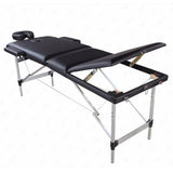 Three Colors 3 Sections Folding Aluminum Tube Beauty Bed  SPA Bodybuilding Massage Table Salon Furniture - Virtual Blue Store