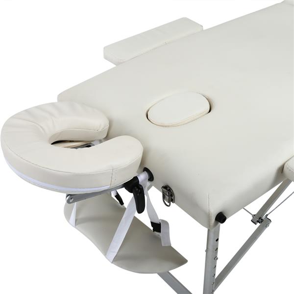 Three Colors 3 Sections Folding Aluminum Tube Beauty Bed  SPA Bodybuilding Massage Table Salon Furniture - Virtual Blue Store