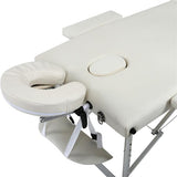 Three Colors 3 Sections Folding Aluminum Tube Beauty Bed  SPA Bodybuilding Massage Table Salon Furniture - Virtual Blue Store