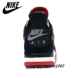 Authentic Air Retro 4 Bred Cool Grey Fossil FIBA Metallic Pack Cavs Men Basketball Shoes Sports Sneakers Trainers - Virtual Blue Store