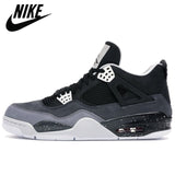 Authentic Air Retro 4 Bred Cool Grey Fossil FIBA Metallic Pack Cavs Men Basketball Shoes Sports Sneakers Trainers - Virtual Blue Store