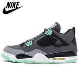 Authentic Air Retro 4 Bred Cool Grey Fossil FIBA Metallic Pack Cavs Men Basketball Shoes Sports Sneakers Trainers - Virtual Blue Store