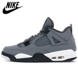 Authentic Air Retro 4 Bred Cool Grey Fossil FIBA Metallic Pack Cavs Men Basketball Shoes Sports Sneakers Trainers - Virtual Blue Store