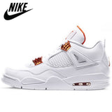 Authentic Air Retro 4 Bred Cool Grey Fossil FIBA Metallic Pack Cavs Men Basketball Shoes Sports Sneakers Trainers - Virtual Blue Store