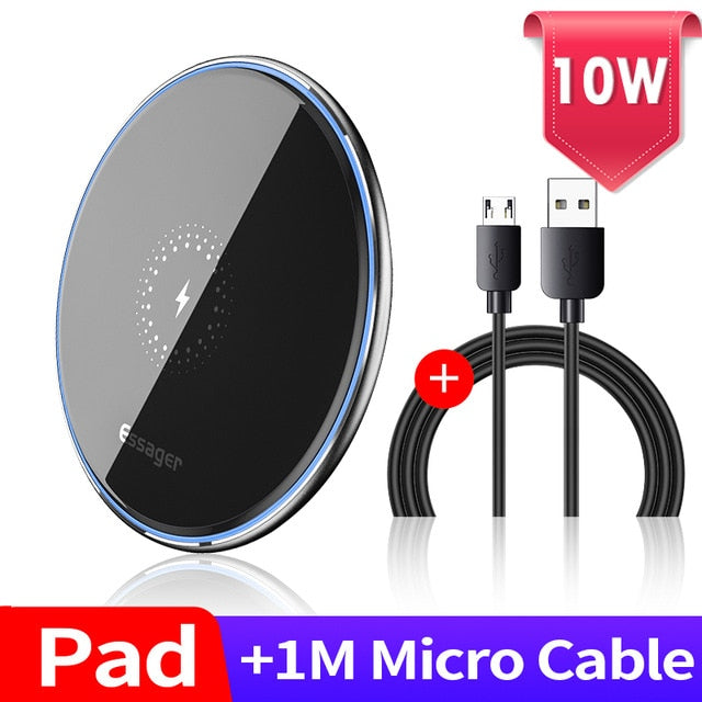 Essager 15W Qi Magnetic Wireless Charger For iPhone 12 11 Pro Xs Max X Induction Fast Wireless Charging Pad For Samsung Xiaomi - Virtual Blue Store