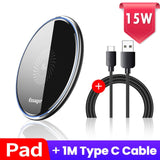 Essager 15W Qi Magnetic Wireless Charger For iPhone 12 11 Pro Xs Max X Induction Fast Wireless Charging Pad For Samsung Xiaomi - Virtual Blue Store