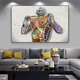 Basketball Star MAMBA Forever Kobe Bean Bryant Canvas Painting Black Mamba Fans Memorial Poster Study Bedroom Decor Wall Art