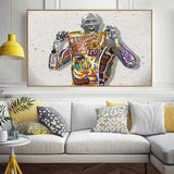 Basketball Star MAMBA Forever Kobe Bean Bryant Canvas Painting Black Mamba Fans Memorial Poster Study Bedroom Decor Wall Art - Virtual Blue Store