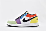 -zapatillas  Air Jordan 1 AJ1 Mid AJ1 para hombre, calzado de baloncesto masculino con punta amarilla y negra, zapatilla - Virtual Blue Store