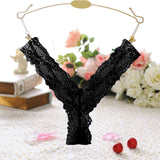 Sexy Lace Floral Thong Ladies Panties Embroidered Mesh Yarn Perspective Young Women Girls Underwear Hot T Pants G-String Thongs - Virtual Blue Store