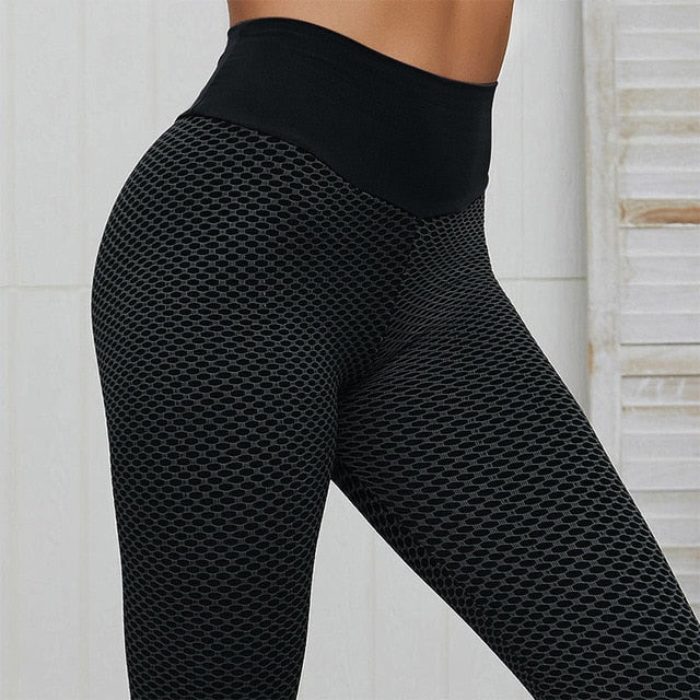 SVOKOR Dot Women Leggings High Waist Fitness Legging Push Up Ladies Seamless Workout Pants Female Leggins Mujer Polyester Casual - Virtual Blue Store