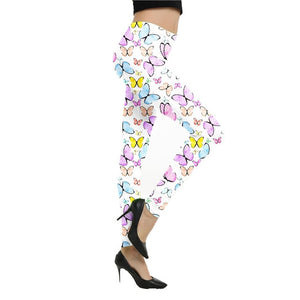 YSDNCHI Fitness Printing Leggings Workout Sports Running Sexy Pants Stretch Push Up Gym Wear Elastic Gym High Elastic Legins - Virtual Blue Store