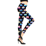 YSDNCHI Fitness Printing Leggings Workout Sports Running Sexy Pants Stretch Push Up Gym Wear Elastic Gym High Elastic Legins - Virtual Blue Store