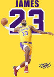 Canvs Poster JORDAN 23 CANVAS Bulls Flyer Michael Jordan and James Fan Poster Print Canvas Painting Boy Room Decoration Painting - Virtual Blue Store