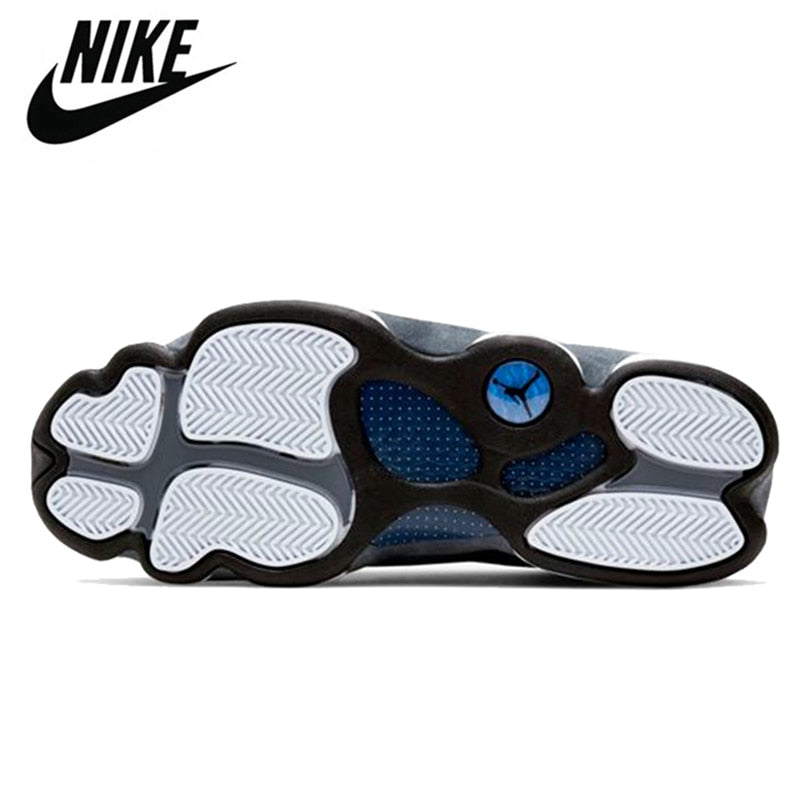 Hava aj Retro 13 spor ayakkabı erkekler ve kadınlar için gri ayak siyah spor ayakkabı - Virtual Blue Store