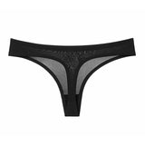 Women's Underwear Sexy Thong Soft Breathable Ice Silk Leopard Panties Women Seamless T-Back Low-Rise Lingerie G-String - Virtual Blue Store