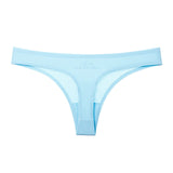 Women's Underwear Sexy Thong Soft Breathable Ice Silk Leopard Panties Women Seamless T-Back Low-Rise Lingerie G-String - Virtual Blue Store