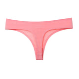 Women's Underwear Sexy Thong Soft Breathable Ice Silk Leopard Panties Women Seamless T-Back Low-Rise Lingerie G-String - Virtual Blue Store