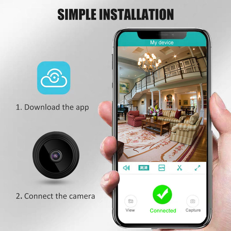 Wireless Security Remote Control Monitoring Night Vision Baby Motion Detection Camera 1080p HD Mini IP WiFi Camera - Virtual Blue Store