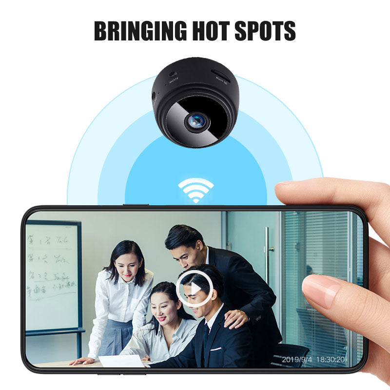 Wireless Security Remote Control Monitoring Night Vision Baby Motion Detection Camera 1080p HD Mini IP WiFi Camera - Virtual Blue Store