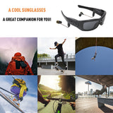 Mini Sunglasses Camera with Bluetooth Headset Sports Video Recorder Polarized Lens Sun Glass 1080P Camcorder for Running Cycling - Virtual Blue Store