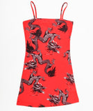 New Summer Women Dragon Pattern Sleeveless Split Hip Slender Slim Fit Sexy Print Dress сарафаны женские летние motel rocks - Virtual Blue Store