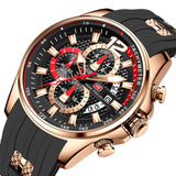 Watches For Men Top Brand Luxury Quartz Waterproof Sport Wristwatches Reloj Hombre Montre Homme Relogio Masculino Silicone Strap