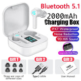 56 HOURS LONG Battery ES1 Wireless Bluetooth Earphones 5.1 Headsets Gaming Headphones with Microphonefor All ISO Android Phone - Virtual Blue Store