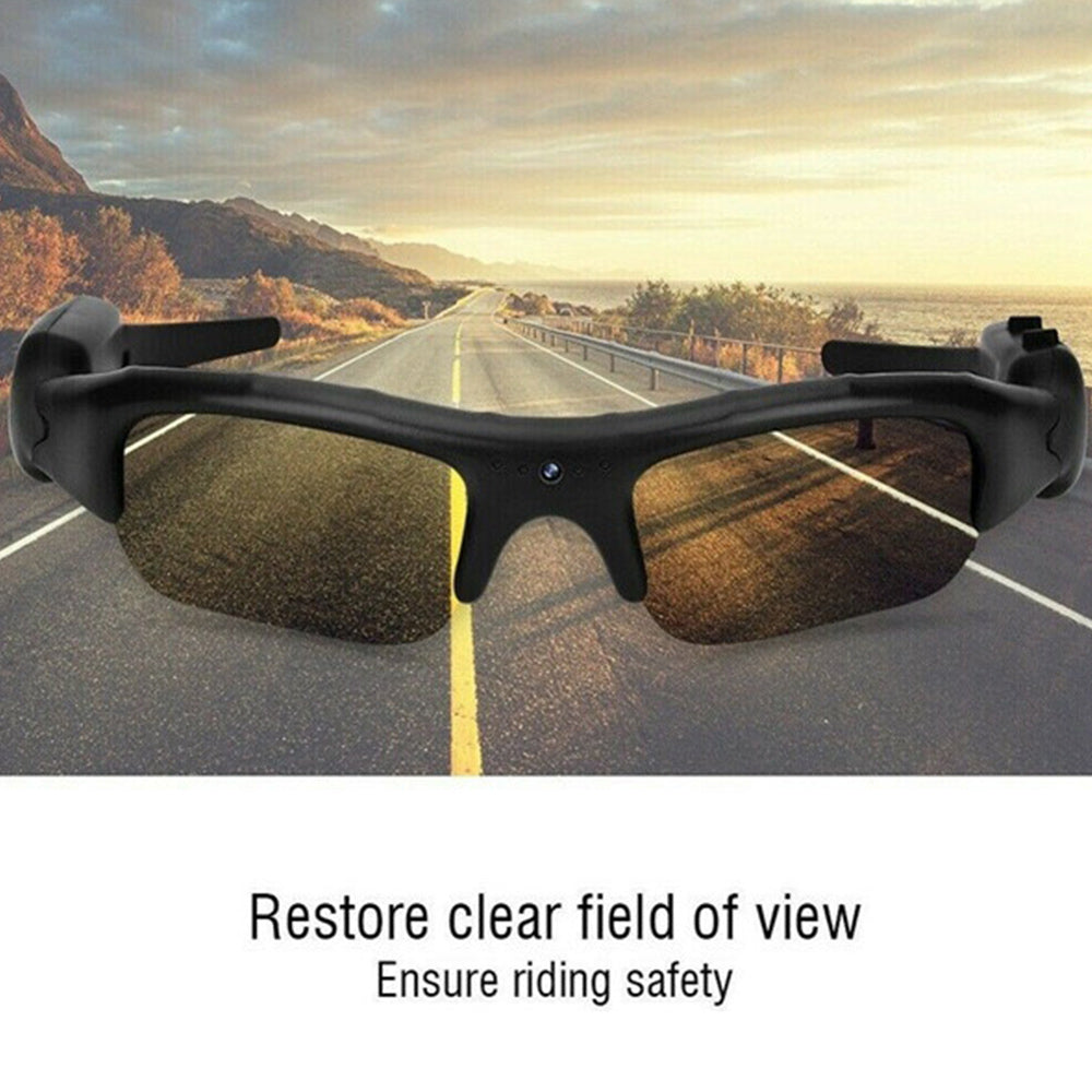 Mini Sunglasses Camera with Bluetooth Headset Sports Video Recorder Polarized Lens Sun Glass 1080P Camcorder for Running Cycling - Virtual Blue Store