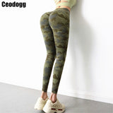 Camouflage Hollow Push Up Women Yoga Set Gym Clothing Sport Fitness Suit Yoga Long Sleeve Top + Elastic Leggings Yoga Suits - Virtual Blue Store