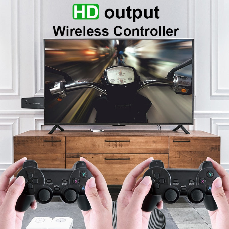 DATA FROG Game Console With 2.4G Wireless Controller HD Output Video Game Console 600 Classic Game For GBA Family TV Retro Game