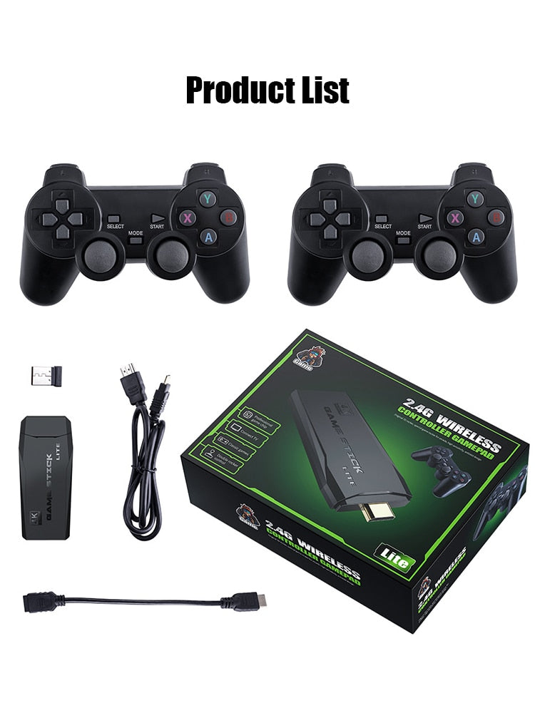 DATA FROG Game Console With 2.4G Wireless Controller HD Output Video Game Console 600 Classic Game For GBA Family TV Retro Game