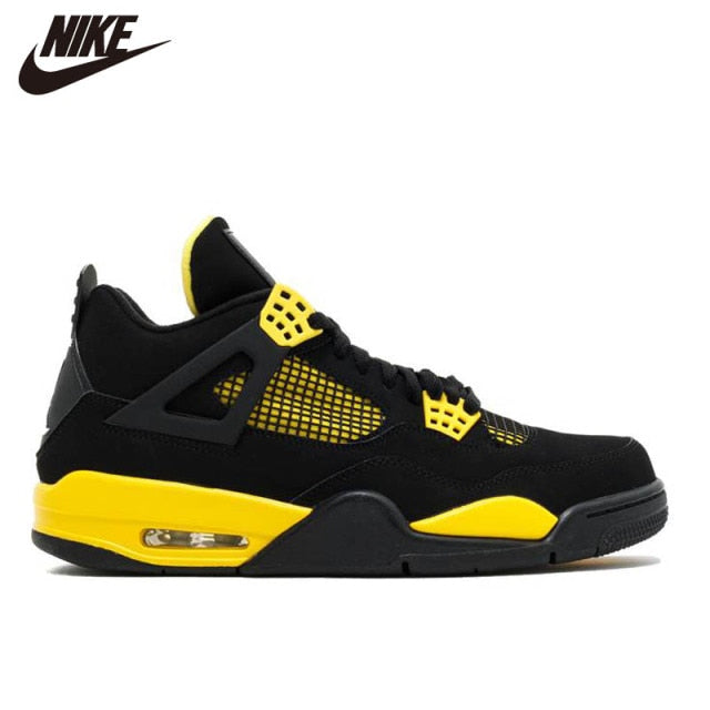 aj 4 AJ4 Black Red Bull 19 Years Reissue Men and Women Joe 4 Basketball Shoes 308497-060 - Virtual Blue Store