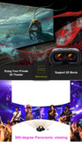 3D VR Headset Virtual Reality Smart Glasses Helmet for Smartphones Mobile Cell Phone with Controllers Lenses Goggles Binoculars
