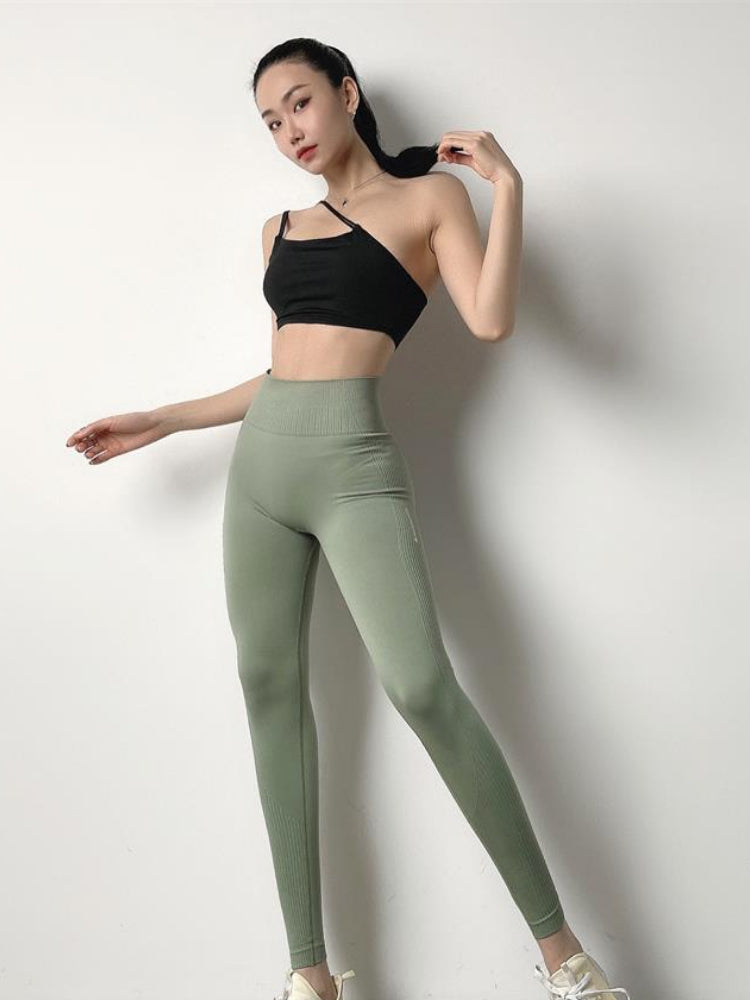 Autumn Tie-Dye Seamless Yoga Pant High Strength Training Fitness Legging Women High Waist Scrunch Butt Gym Running Sports Pants - Virtual Blue Store