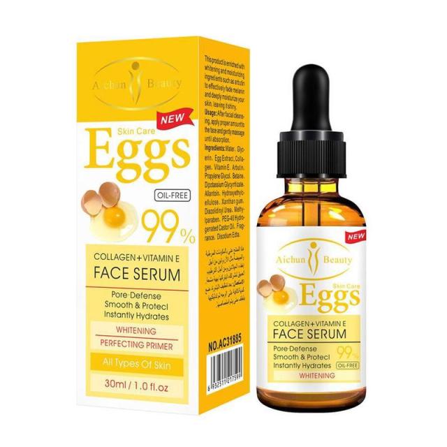 30ml Aloe Vera Gel Face Serum Vitamin C Hyaluronic Cream Serum Moisturizing Acid Snail Skin Care Whitening Anti E8Y6