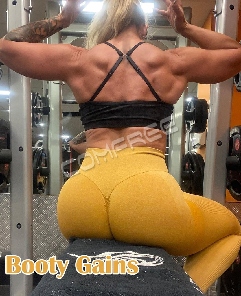Women Yoga Pants Push Up Workout Leggings for Fitness Sport Legging Gym Activewear High Waist Seamless Tights Running Trousers - Virtual Blue Store
