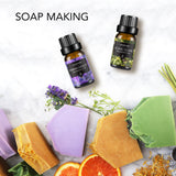 Lagunamoon 10ml*16pcs Kit Fragrance Oil Set Ylang Jasmine Lily Fresh Linen Sandalwood Diffuser Oil Essential Oil for Candle Soap - Virtual Blue Store