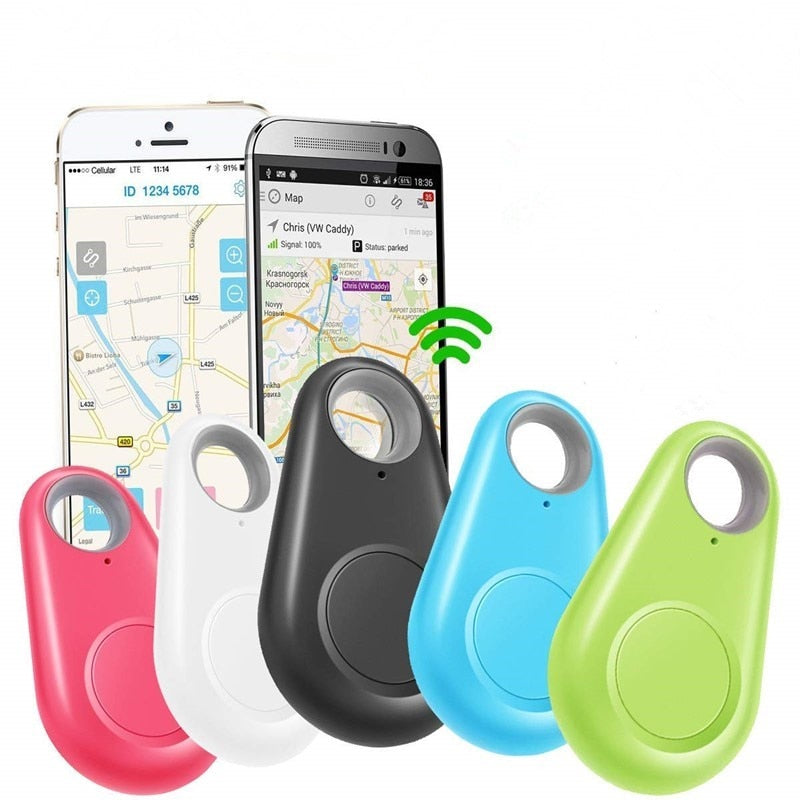 Pets Smart Mini GPS Tracker Anti-Lost Waterproof Bluetooth Tracer For Pet Dog Cat Keys Wallet Bag Kids - Virtual Blue Store