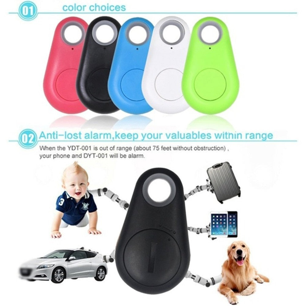 Pets Smart Mini GPS Tracker Anti-Lost Waterproof Bluetooth Tracer For Pet Dog Cat Keys Wallet Bag Kids - Virtual Blue Store