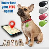 Pets Smart Mini GPS Tracker Anti-Lost Waterproof Bluetooth Tracer For Pet Dog Cat Keys Wallet Bag Kids - Virtual Blue Store