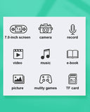 POWKIDDY X20 Portable Retro Handheld Video Game Console Bulit-in 3000 Game 7.0 Inch HD Screen Music/Video Player Children's Gift