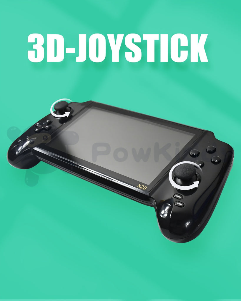 POWKIDDY X20 Portable Retro Handheld Video Game Console Bulit-in 3000 Game 7.0 Inch HD Screen Music/Video Player Children's Gift