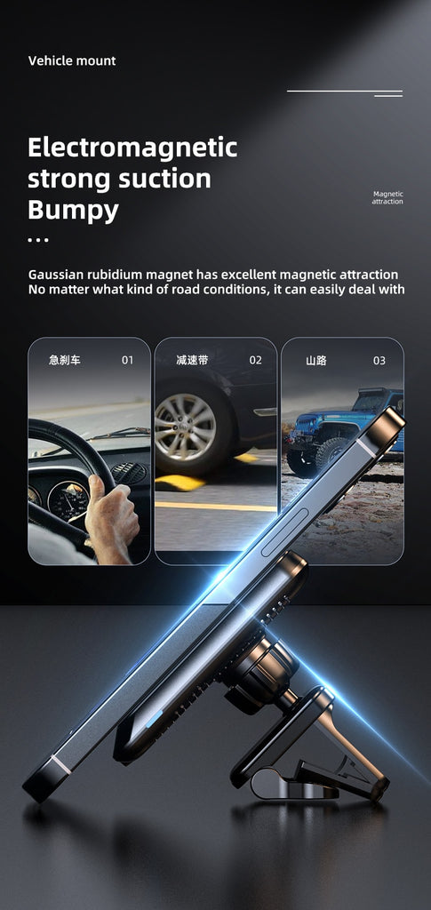 Sales 2021 New wireless charger magnetic safe for iphone 12 fast car charging 360 universal ball - Virtual Blue Store