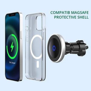 Bonola Qi Car Wireless Charger for iPhone 12 Pro Max/12Pro/12 /12Mimi 15W Magnetic Mount Fast Wireless Charging Car Phone Holder - Virtual Blue Store