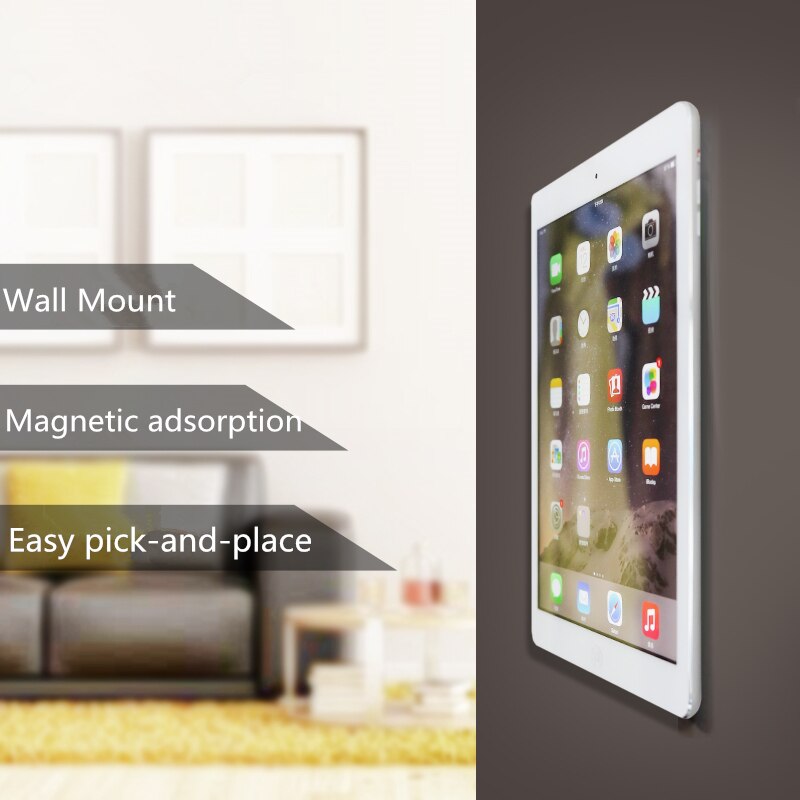 For IPhone IPad Pro Air Wall Mount Tablet Stand With Magnetic Stickers Mobile Phone Holder Support All Tablets 2021 - Virtual Blue Store