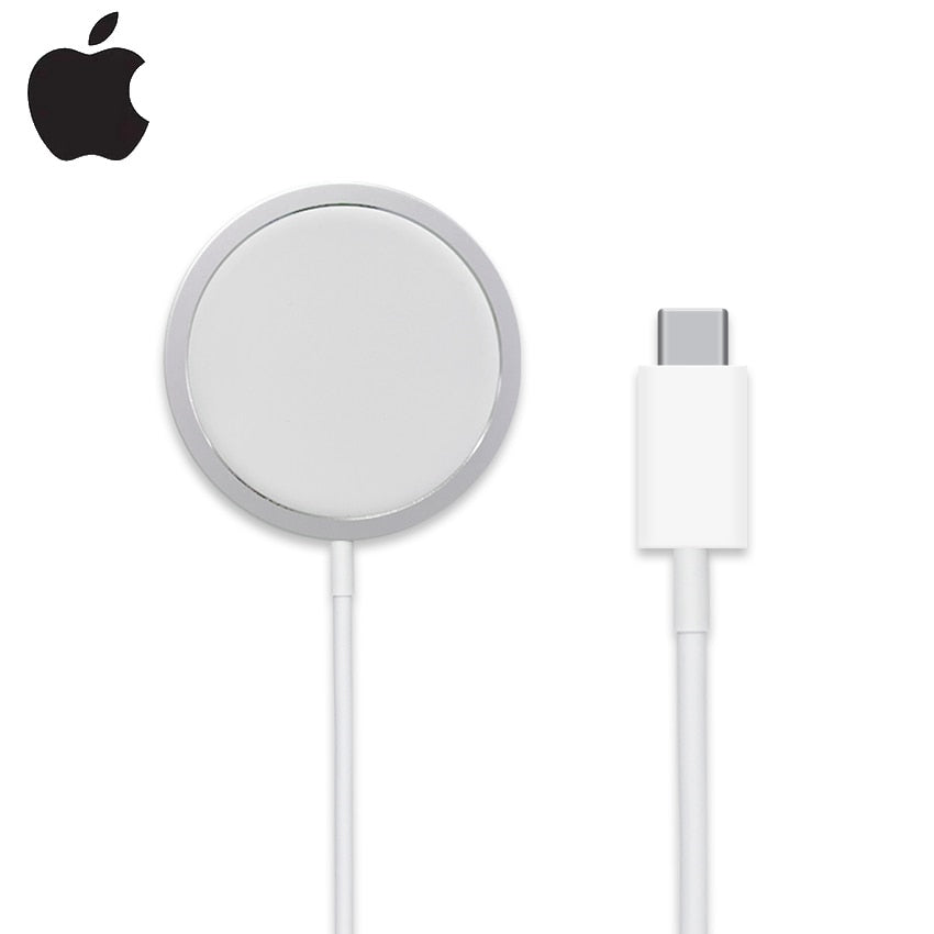 Original Apple MagSafe charger USB-C Magnetic Wireless Charger 15W Fast Charger for iPhone 8 X 11 12 pro max for AirPods Pro - Virtual Blue Store