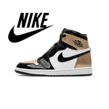 2021 Hot Sale Air AJ 1 retro tall male og women's breathable unisex basketball shoes  ar AJ 1 obsidian originial  men - Virtual Blue Store