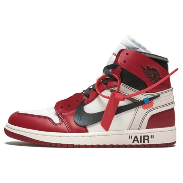 2021 hot sale off white AJ 1 aj1 basketball shoe Retro High og 10 Chicago UNC white aq0818-148 men's women's shoes - Virtual Blue Store
